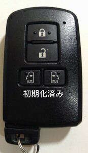 初期化済トヨタ純正 スマートキー4ボタンノア ヴォクシー 基盤番号281451-2150 001-A00733 14FAC-01 新品電池サービス25