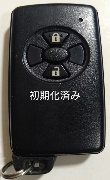 初期化済トヨタ純正 スマートキー 2ボタン ヴィッツ オーリス ルミオン 基盤番号271451-0500 新品電池サービス25