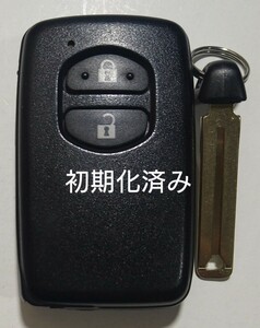 初期化済トヨタ純正 スマートキー2ボタン ノーカットキー付き プリウスアクア 基盤番号271451-5300 新品電池サービス⑱