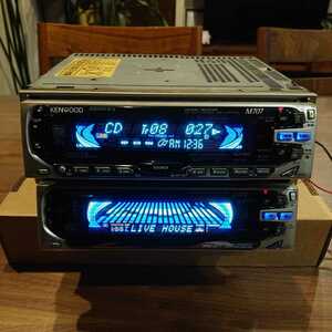 KENWOOD M707 D707 Kenwood 1DIN CD MD AM FM car stereo audio CD player that time thing [ remote control attaching ][ operation verification ending ]