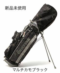 新品 送料込み BRIEFING GOLF CR-4 #02スタンドキャディバッグ マルチカモブラック迷彩 限定MIL COLLECTION WOLF GRAY 定価80,300円