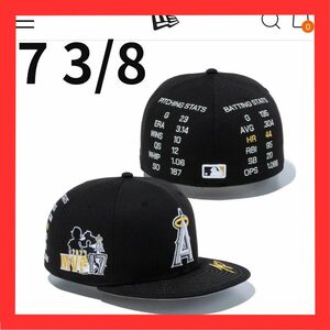 ニューエラ 大谷翔平 サイン 59FIFTY キャップ MVP ブラック ゴールド