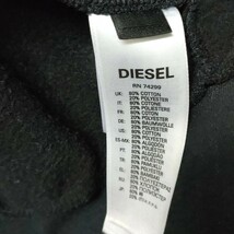 【美品】DIESEL /ディーゼル フルジップパーカー フードジャケット 裏起毛 BOYS14サイズ ブラック ゴールドロゴ 国内正規品 I-3731_画像8