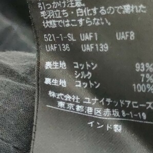 UNITED ARROWS /ユナイテッドアローズ ティアード マキシ丈 ロングスカート ブラック 38サイズ 薄手 ウエストゴム I-3792の画像7