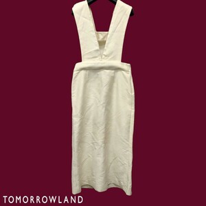 TOMORROWLAND /トゥモローランド レディース オーバーオール ワンピース アイボリー 34サイズ 日本製 I-3840