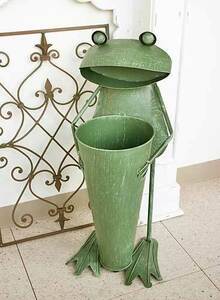 Art hand Auction Imported Goods Big Frog Umbrella Stand Frog Living Studio Directly Imported Tin Object Ornament Shabby Handmade Natural 4757, furniture, interior, interior accessories, Umbrella stand