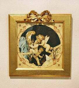 Art hand Auction Hecho en Italia Productos importados Marco de arte de ángel enmarcado Sueño de amor Makowsky Ángel Cupido Princesa FAL-5602-97, obra de arte, cuadro, otros