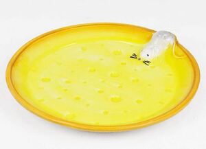 イタリア製 輸入雑貨 皿 ネズミ プレート リビングスタジオ 直輸入 チーズ ケーキ オードブル デザート バッサーノ P2-1596