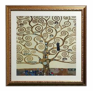 Art hand Auction Hecho en Italia Productos importados Marco de arte enmarcado Klimt Tree of Life Living Studio Importación directa Oro Feng Shui Stockley Freeze fal-4402KT Envío gratis, obra de arte, cuadro, otros