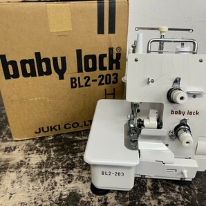 美品！JUKI ジューキ babylock ベビー ロック ロックミシン BL2-203 本体のみ ミシン 工業ミシン 家庭用ミシン 洋裁 現状品の画像1