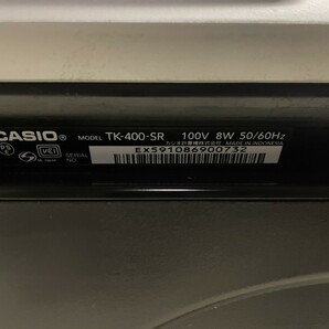 動作確認済み CASIO カシオ TK-400 SR レジスター 2016年製 4部門 飲食店向け 小型 ドロア ブラック シルバー (2)の画像10