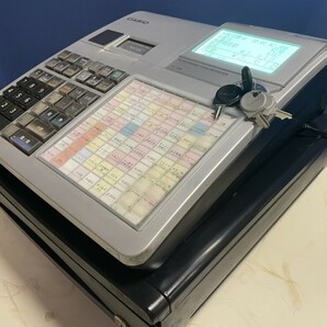 動作確認済み CASIO カシオ TK-400 SR レジスター 2016年製 4部門 飲食店向け 小型 ドロア ブラック シルバー (2)の画像6