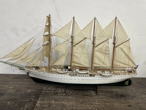  final product ESMERDLDAesmelaruda practice sailing boat model 1/100 scale total length 115cm Chile navy 