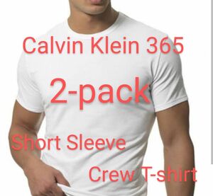 カルバンクライン 365 半袖 Tシャツ ２枚組 ／ 白 Ｍ ／ U5608 White Calvin Klein【新品未使用】