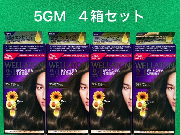 5GM 4箱セット ウエラトーン ツープラスワン クリームヘアカラー