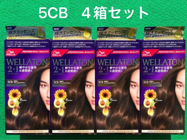 5CB 4箱セット ウエラトーン ツープラスワン クリームヘアカラー