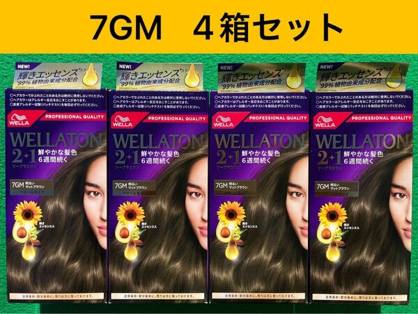 7GM 4箱セット ウエラトーン ツープラスワン クリームヘアカラー