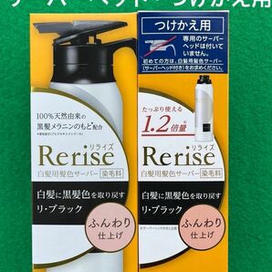 2箱セット 花王 リライズ 白髪用髪色サーバー リ・ブラック ふんわり仕上げ サーバーヘッド付き／つけかえ用