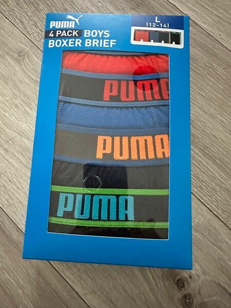 プーマ PUMA 男の子用 ボクサーパンツ Lサイズ　4枚セット！