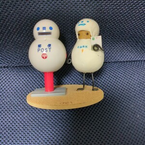 ハンドメイド コルク人形 雪だるま