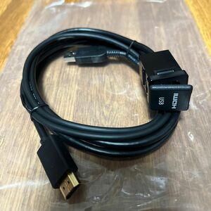 （未使用）トヨタ車用ビルドイン USB ＋ HDMI接続ユニット（アルパイン）　サイバーナビ　MicroHDMI変換ケーブル付き