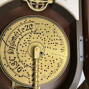 Z120 オルゴール時計 ディスク時計 オルガニート リズム時計 ディスクオルゴール掛け時計 オルガニート時計 4MH729RH 難あり 4aの画像5