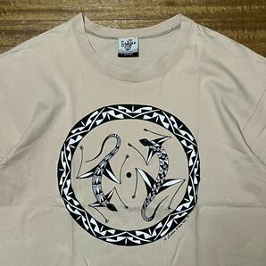 USA製 TewaTee's anvil ネイティブアメリカン Tシャツ Lサイズ EarthCollection トカゲ アニマルプリント 民族 1994年 90s ビンテージの画像1