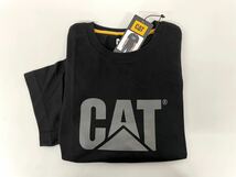 新品■CAT キャタピラー メンズ 半袖Tシャツ M 黒 ブラック ロゴシャツ_画像1