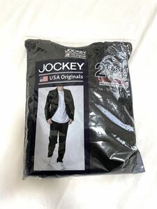 未使用■JOCKEY ジョッキー メンズ 長袖シャツ 2枚 M 黒 ブラック クルーネック シャツ