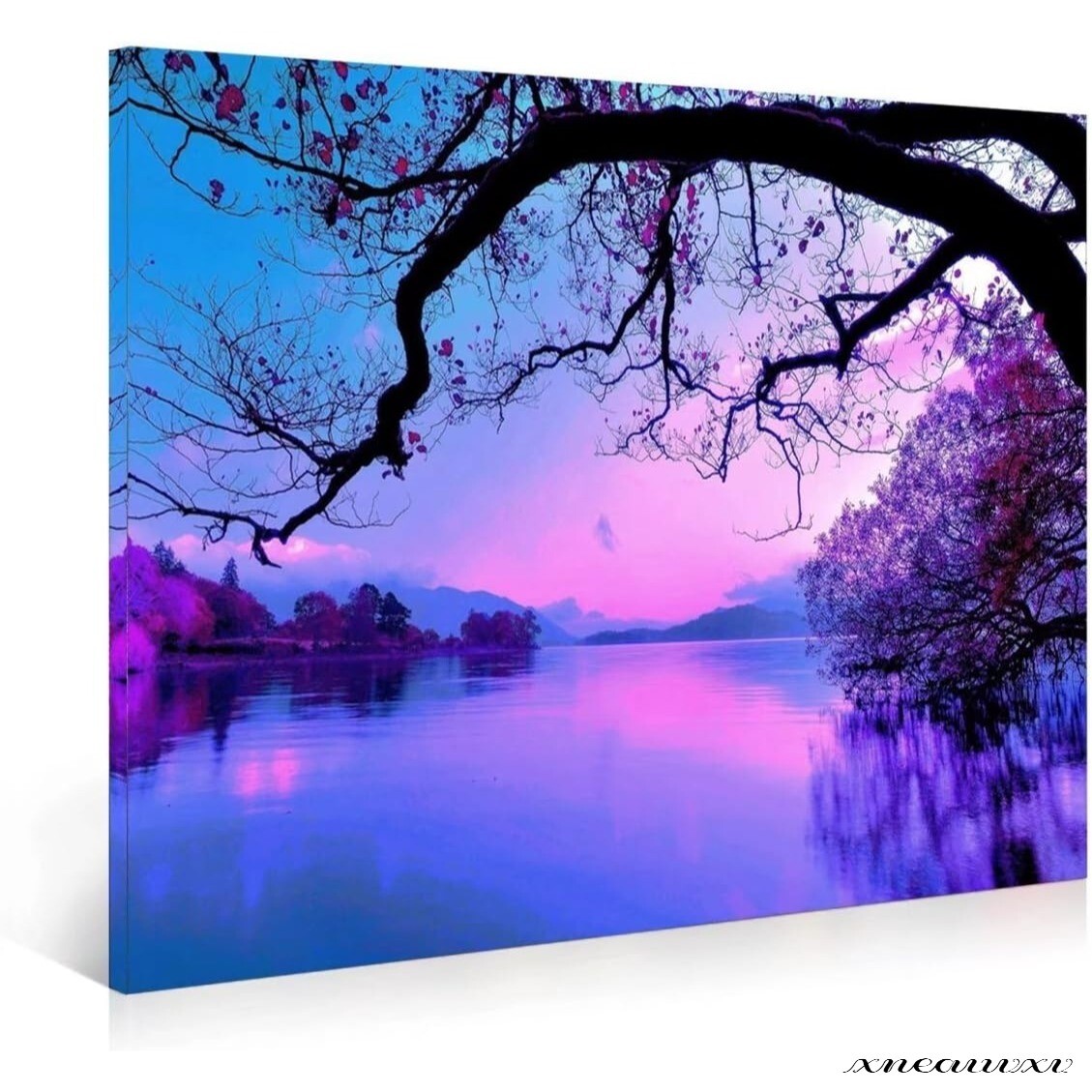 Fantastic art panel, dawn, natural scenery, spectacular view, interior, wall hanging, room decoration, decoration, canvas, painting, stylish, art, appreciation, redecoration, housewarming gift, Artwork, Painting, graphic