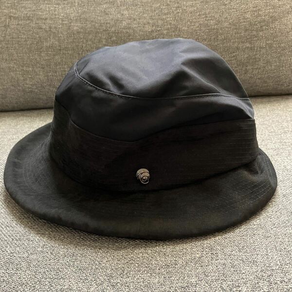 ★LANVAN 帽子★ランバン　ハット　黒色　ブラック　サイズS〜SS（56〜54.5cm）　女性用