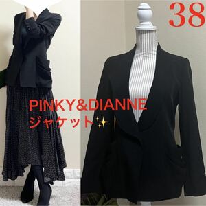  beautiful goods! Pinky and Diane tsu il jacket ceremonial occasions through year lacquer black 38 M