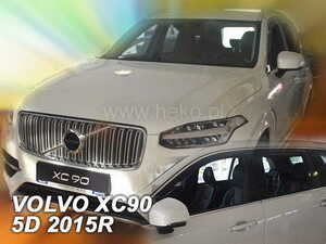 【M's】VOLVO ボルボ XC90 LB LD SUV (2016-) HEKO ドアバイザー サイドバイザー 1台分 (フロント+リア) ヘコ 雨避け セット パーツ 331240