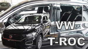 【M's】VW T-ROC Tロック A1 SUV (2020y-) HEKO ドアバイザー サイドバイザー 1台分 (フロント+リア) 社外 ヘコ T-ロック 新型 現行 331012
