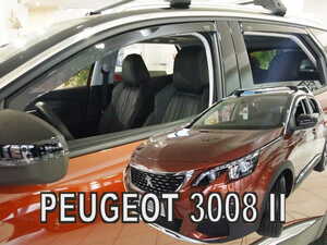 【M's】プジョー 3008 P84 SUV (2017y-) HEKO ドアバイザー サイドバイザー 1台分 (フロント+リア) 社外品 ヘコ セット PEUGEOT 326157