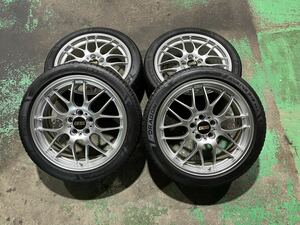 【美品】BBS アルミ鍛造 1ピースホイール RG-R RG790 245/40R19 8J +43 