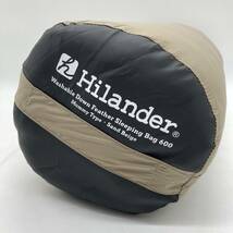 【新品未使用】Hilander(ハイランダー) 洗えるダウンフェザーシュラフ 600 5℃ サンドベージュ N-071 /Y20073-S2_画像3