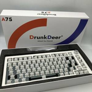 【通電確認済み】Drunk Deer A75 キーボード ホワイト/Y20772-S1