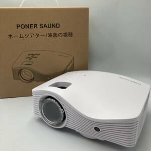 【通電確認済み】PONER SAUND GP19 超小型プロジェクター WiFiプロジェクター ホームプロジェクター/Y21077-W1