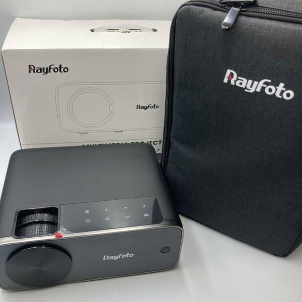 【通電確認済み】Rayfoto RD-882 マルチメディアプロジェクター 小型 5GWiFi 4K対応 Bluetooth5.1ホームシアタ-/Y21099-N2