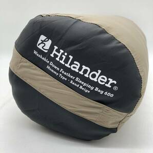 【新品未使用】Hilander(ハイランダー) 洗えるダウンフェザーシュラフ 600 5℃ サンドベージュ N-071 /Y21146-L3の画像3