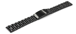 腕時計 ステンレス ベルト 18mm 黒 ブラック 無垢 直カン 三つ折れサイドプッシュ式バックル cs-b 腕時計 ベルト 交換
