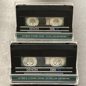 1855T デノン DX8 80分 ハイポジ 2本 カセットテープ/Two DENON DX8 80 Type II High Position Audio Cassetteの画像1