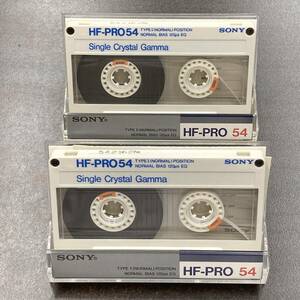 1873T ソニー HF-PRO 54分 ノーマル 2本 カセットテープ/Two SONY HF-PRO 54 Type I Normal Position Audio Cassette