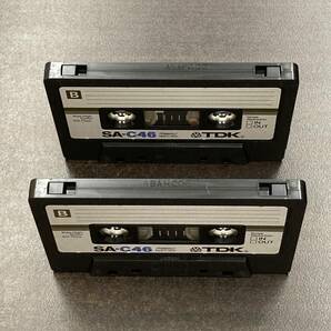 1887BT TDK SA-C 46分 ハイポジ 2本 カセットテープ/Two TDK SA-C 46 Type II High Position Audio Cassetteの画像2