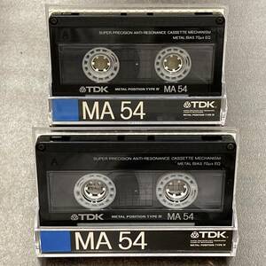 1904T TDK MA 54分 メタル 2本 カセットテープ/Two TDK MA 54 Type IV Metal Position Audio Cassette