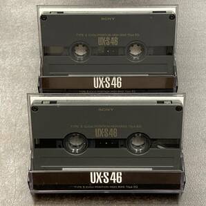 1926BT ソニー UX-S 46分 ハイポジ 2本 カセットテープ/Two SONY UX-S 46 Type II High Position Audio Cassetteの画像1