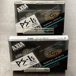 1938N unused Axia PS-Is 50 minute normal 2 ps cassette tape /Two AXIA Type I Normal Position unused Audio Cassette