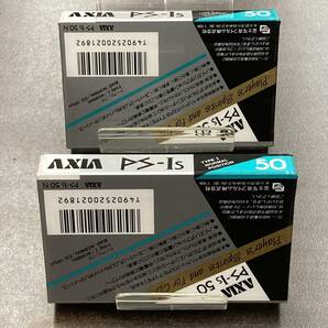 1938N 未使用 アクシア PS-Is 50分 ノーマル 2本 カセットテープ/Two AXIA Type I Normal Position unused Audio Cassetteの画像2