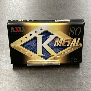 1946N 未使用 アクシア K METAL 80分 メタル 1本 カセットテープ/One AXIA Type IV Metal Position unused Audio Cassette